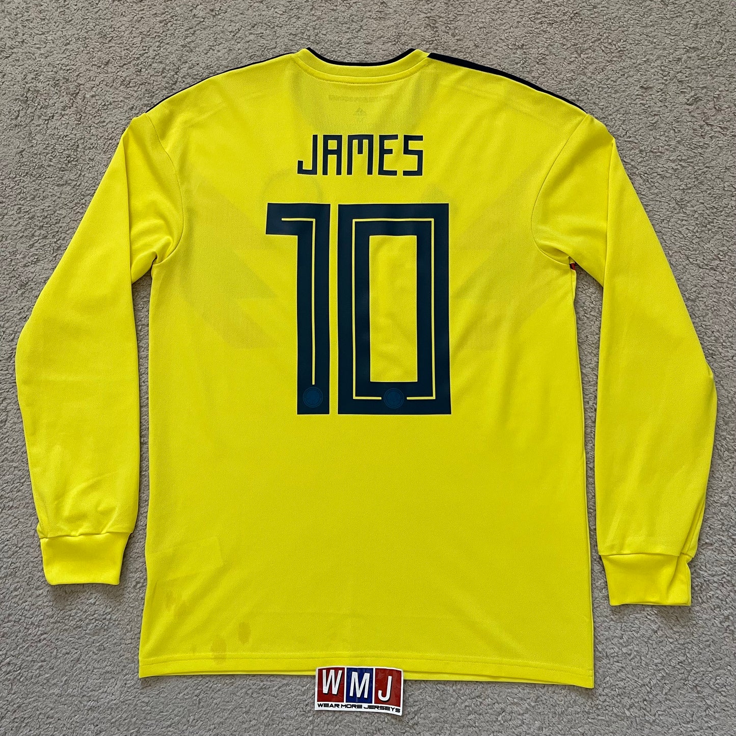 Colombia 2018 World Cup home LONG SLEEVES x James Rodriguez #10 (M)