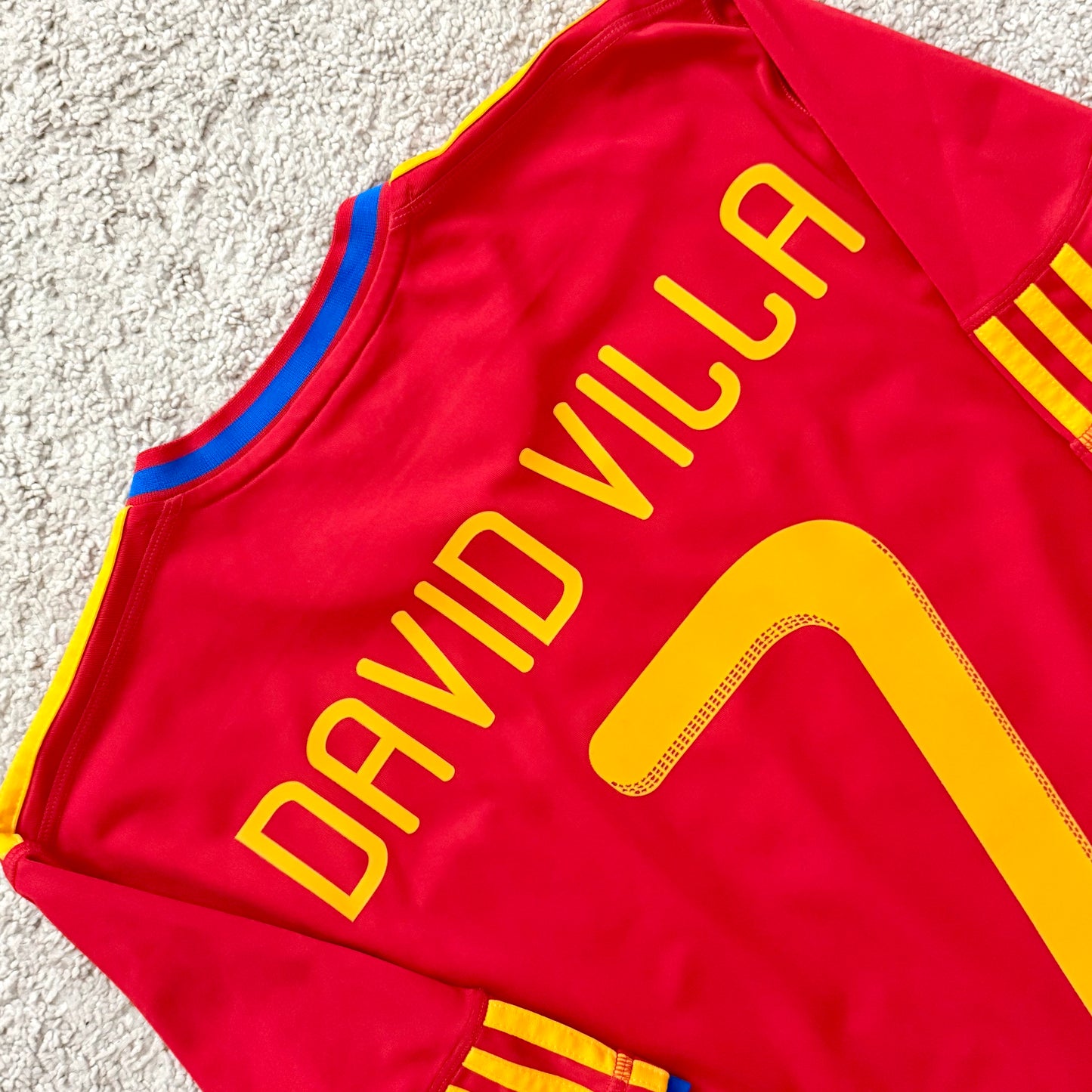 Spain 2010 World Cup home x David Villa #7 (M)