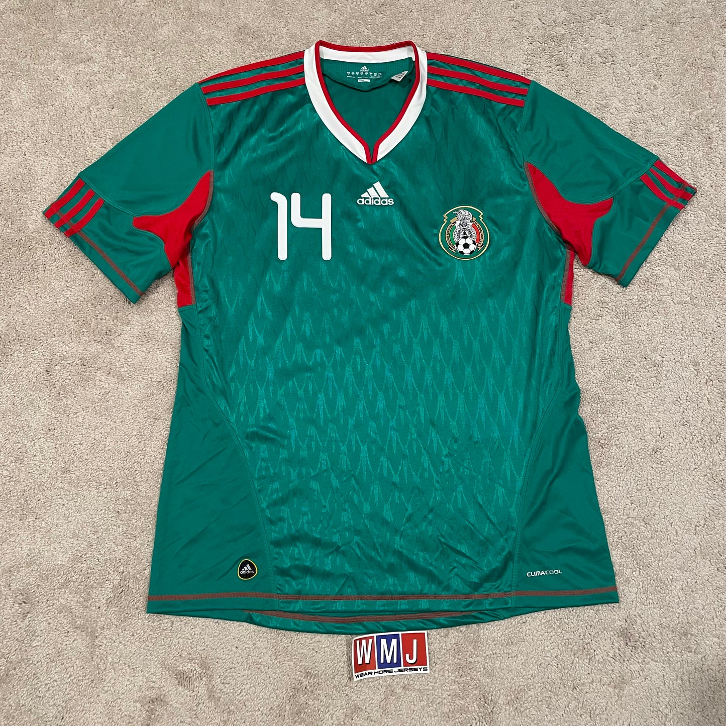 Mexico 2010 World Cup home x Chicharito Hernandez #14 (XL)