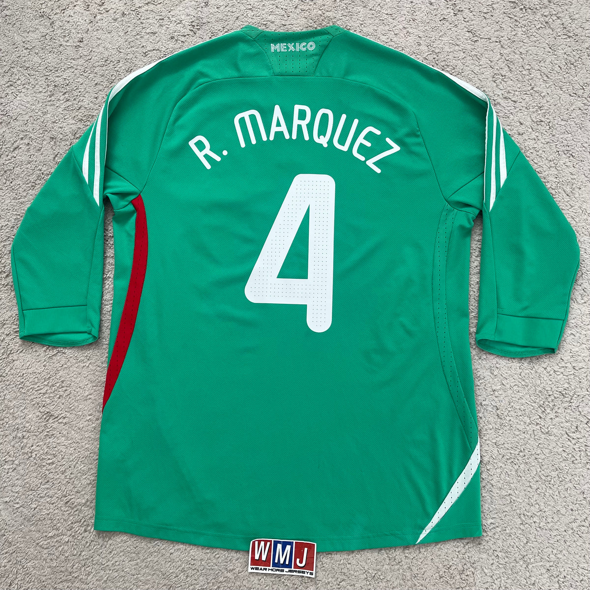 Mexico 2008/09 home 3/4 SLEEVES x Rafa Marquez #4 (L)