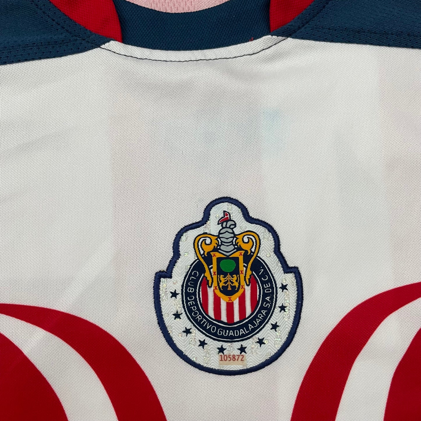 Chivas de Guadalajara 2006/07 home x Chicharito Hernandez #45 (M) *Reebok sponsor faded off