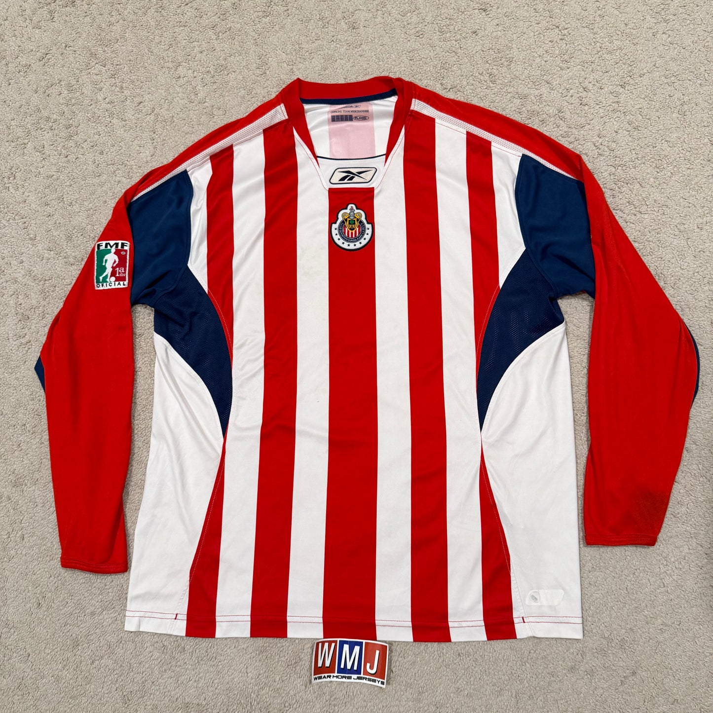 Chivas de Guadalajara 2005/06 home LONG SEEVES  x Bofo Bautista #100 (XXL)