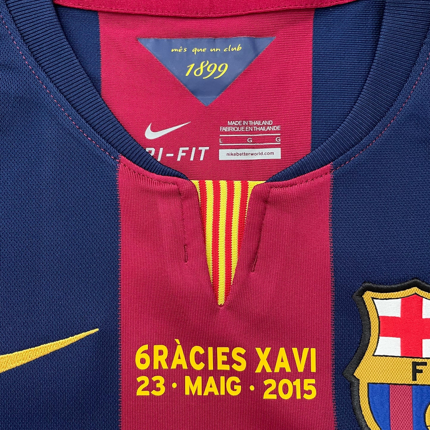 Barcelona 2014/15 home x Xavi FAREWELL EDITION #6 (L)