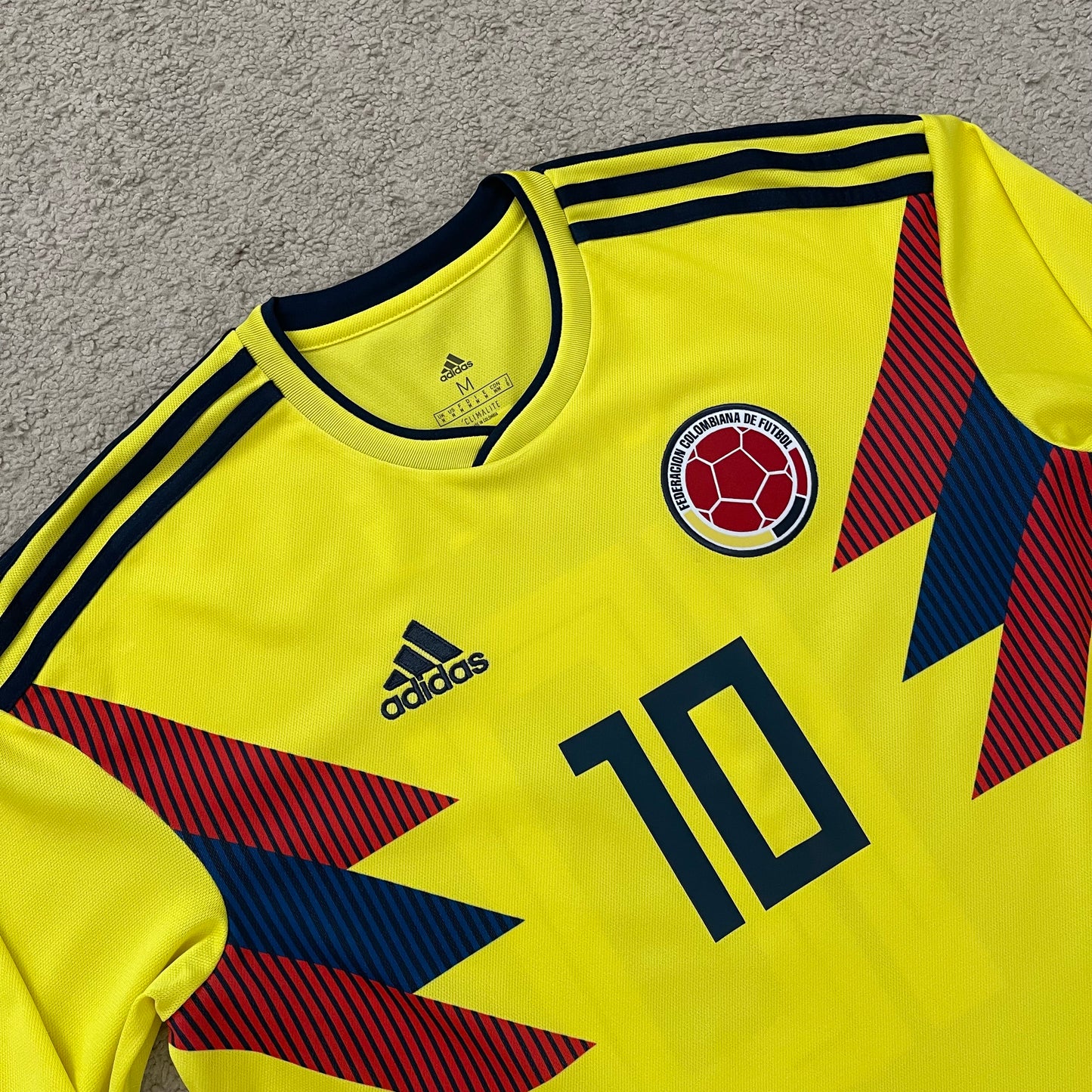 Colombia 2018 World Cup home LONG SLEEVES x James Rodriguez #10 (M)