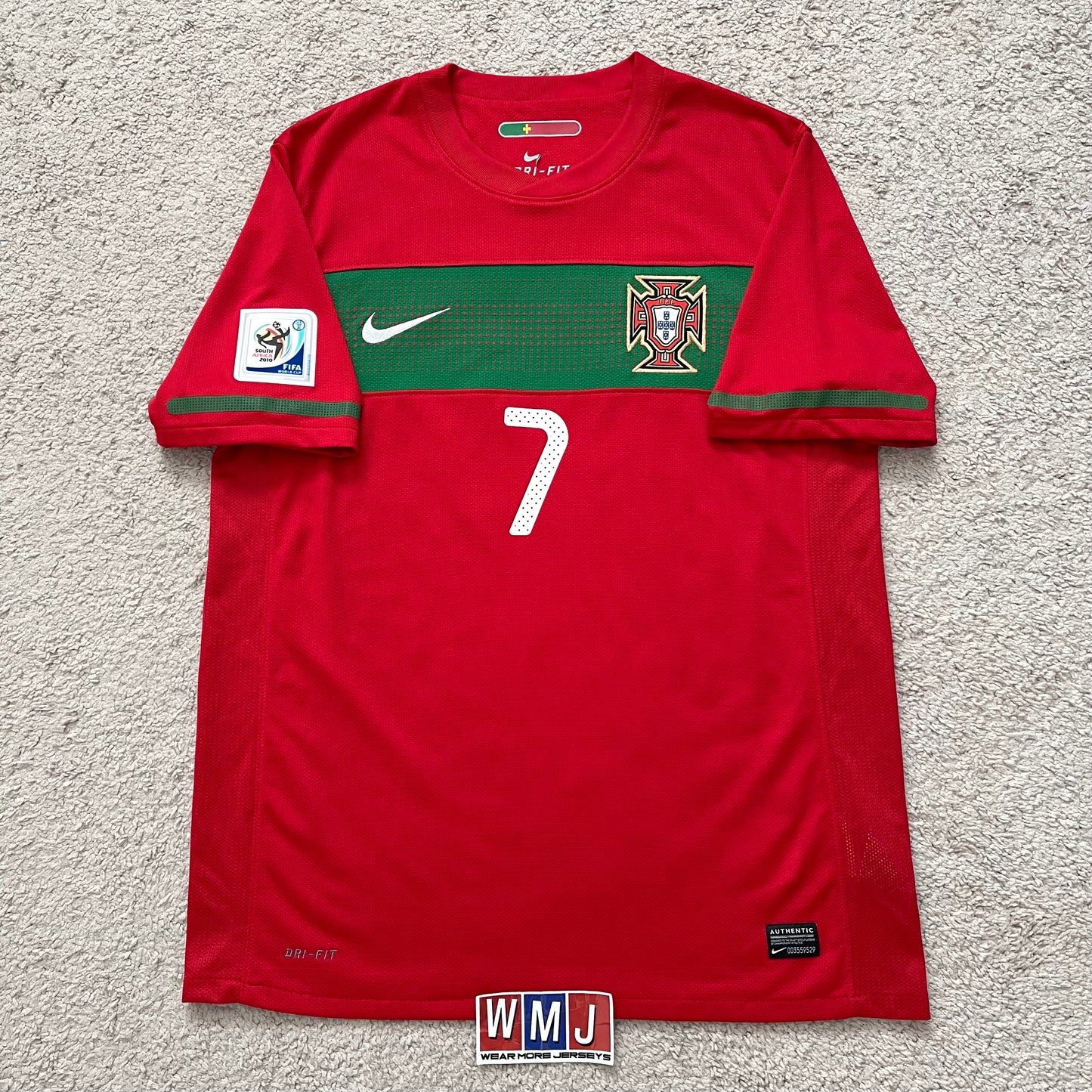 Portugal 2010 World Cup home x Cristiano Ronaldo #7 (M)