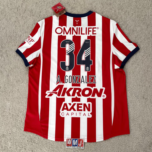 Chivas 2024/25 home x Armando 'Hormiga' González #34 (XL) *BRAND NEW WITH TAGS