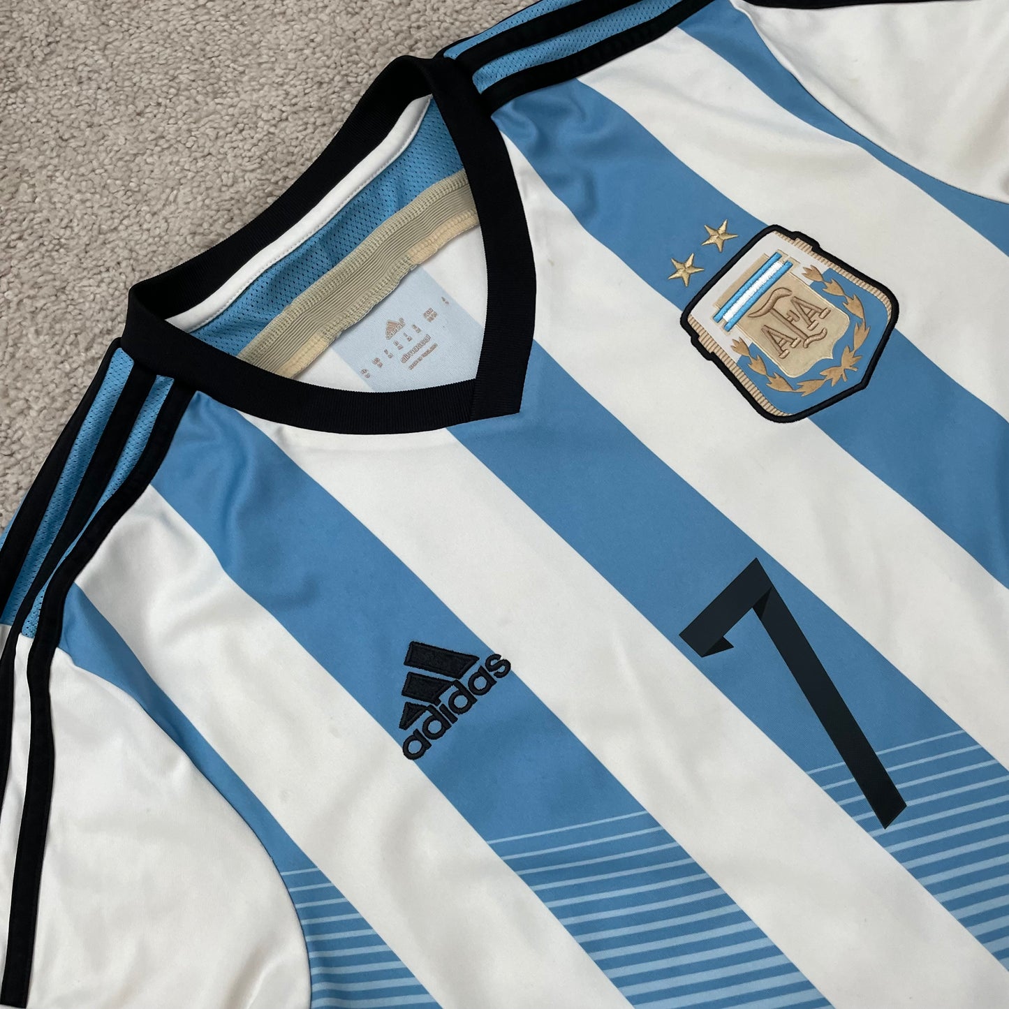 Argentina 2014 World Cup home x Angel Di Maria #7 (M)