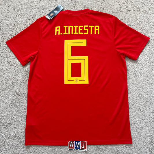 Spain 2018 World Cup home x Andres Iniesta #6 (L) *BRAND NEW WITH TAGS