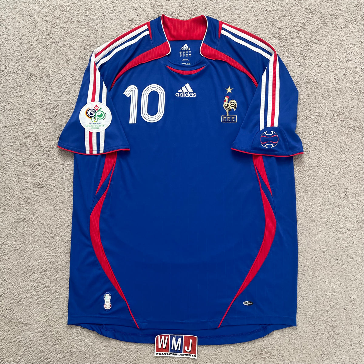 France 2006 World Cup home x Zinedine Zidane #10 (L)