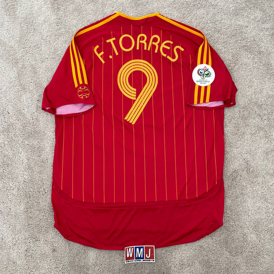 Spain 2006 World Cup home x Fernando 'El Niño' Torres #9 (XL)