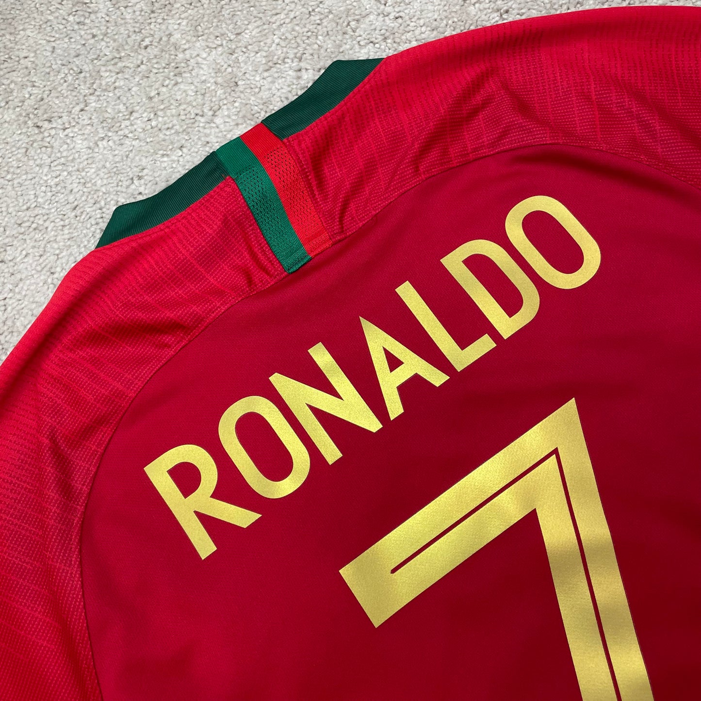 Portugal 2018 World Cup home x Cristiano Ronaldo #7 (L)