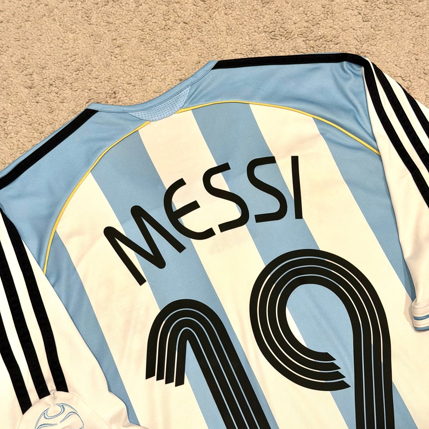Argentina 2006 World Cup home PLAYER VERSION x Messi #19 (XL)