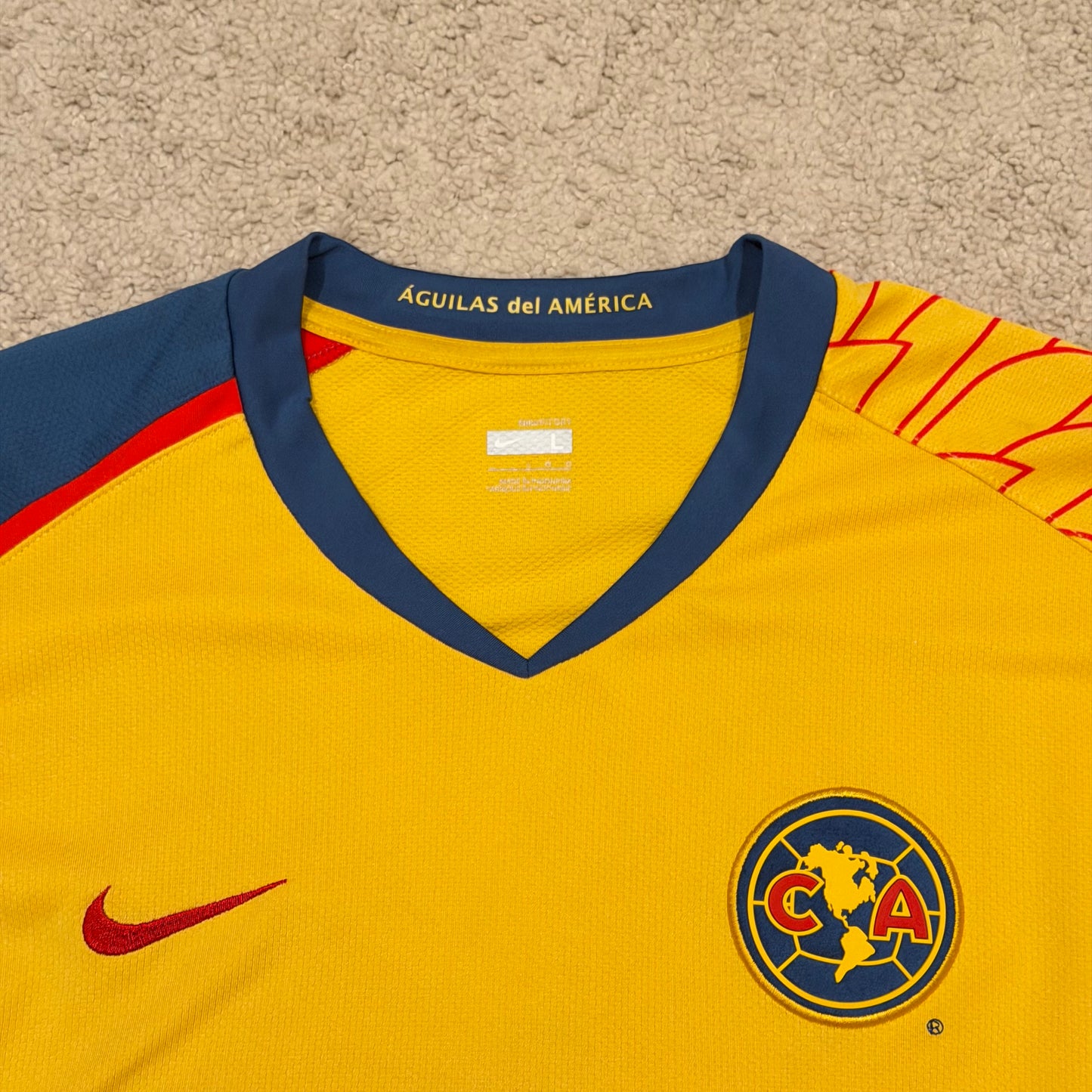 Club America 2007/08 home x Salvador Cabañas #9 (L)