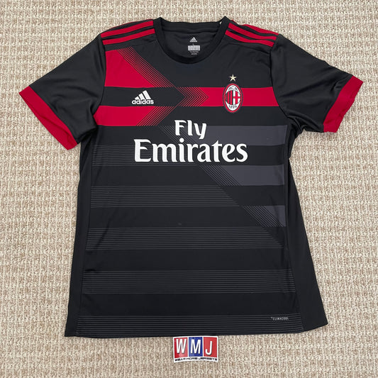 Adidas RONALDINHO AC Milan Long Sleeve Jersey Soccer Shirt 2009/10 #80 Size  S